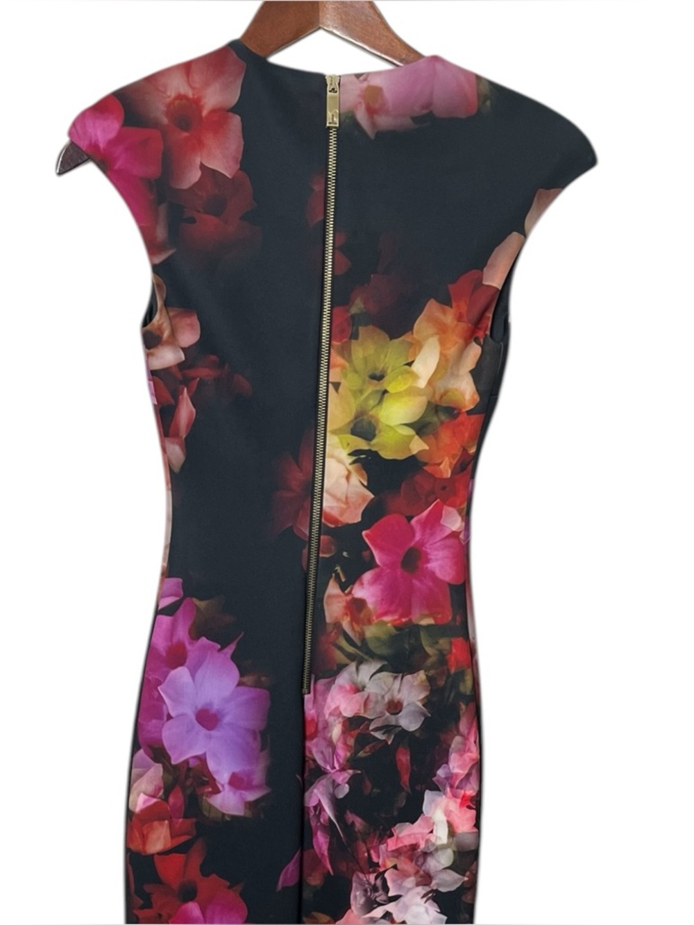 Ted Baker Catina Women’s‎ 0 Floral Sheath Midi Cocktail Wedding Guest Elegant - Picture 6 of 12